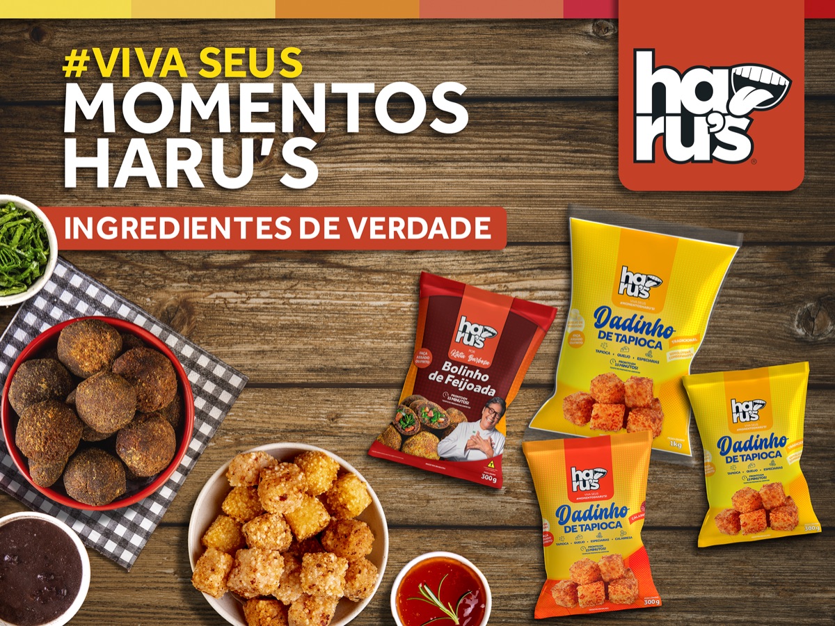Backlight Haru's: Viva seus momentos Haru's, com bolinhos de feijoada e dadinhos de tapioca